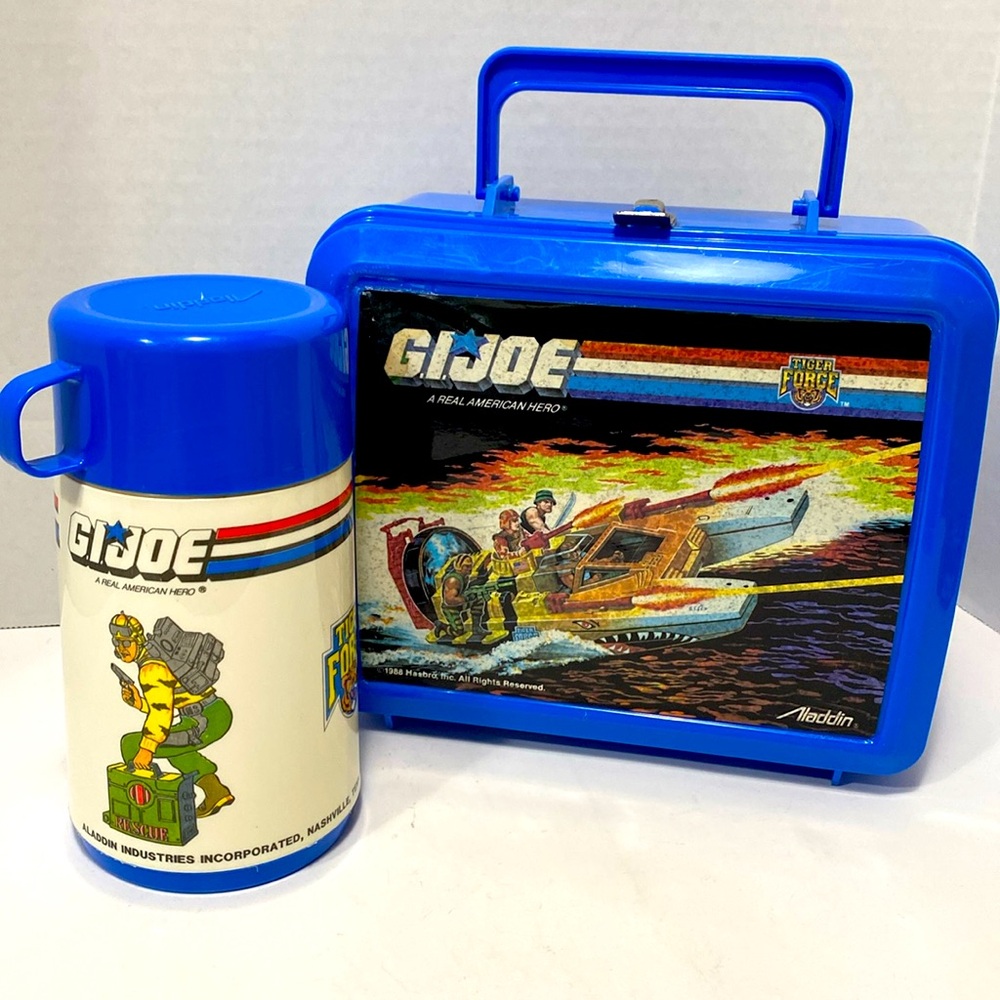 1988 G.I.JOE LUNCH BOX WITH THERMOS